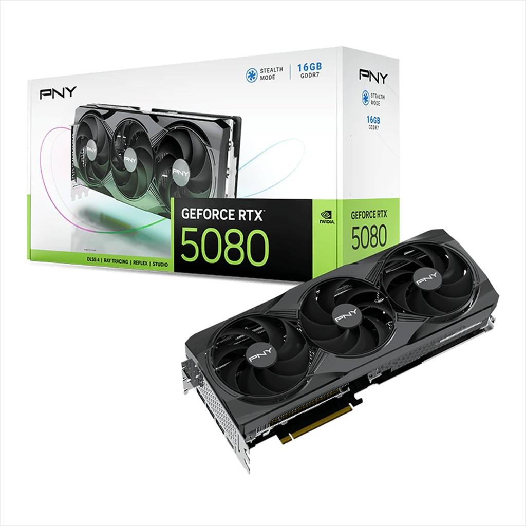 VGA PNY RTX 5080 TRIPLE FAN 16GB GDDR7, HDMI ,3xDP, VCG508016TFXPB1