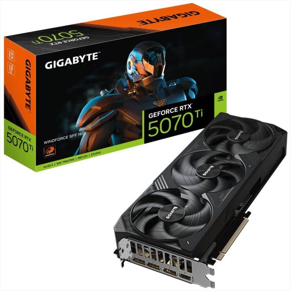 VGA GIGABYTE RTX 5070 Ti WINDFORCE SFF 16GB GDDR7, 3xDP, 1xHDMI, GV-N507TWF3-16GD