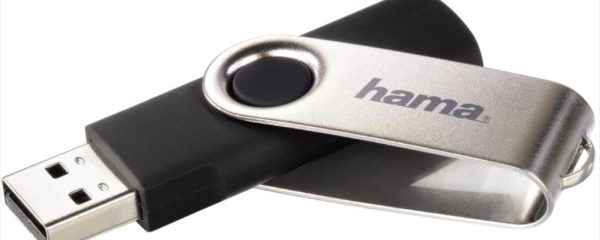 USB Flash Drive 2.0 64GB HAMA ROTATE, 10MB/S, BLACK, 00104302