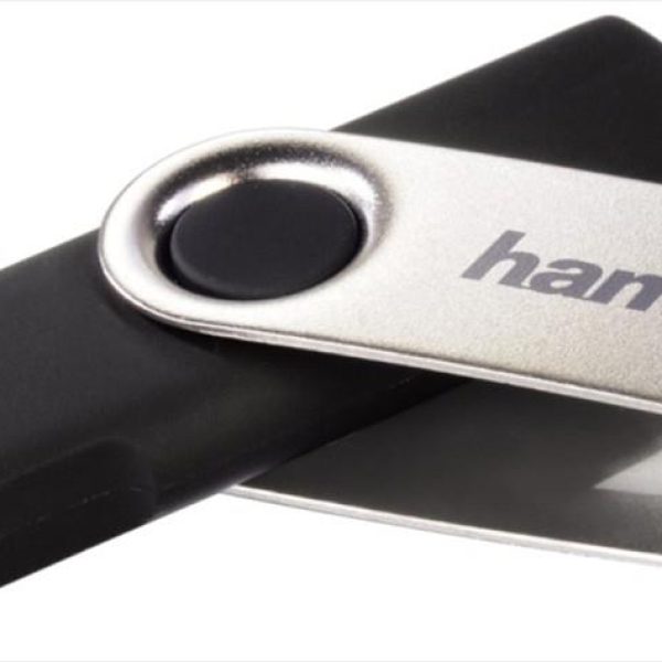 USB Flash Drive 2.0 64GB HAMA ROTATE, 10MB/S, BLACK, 00104302