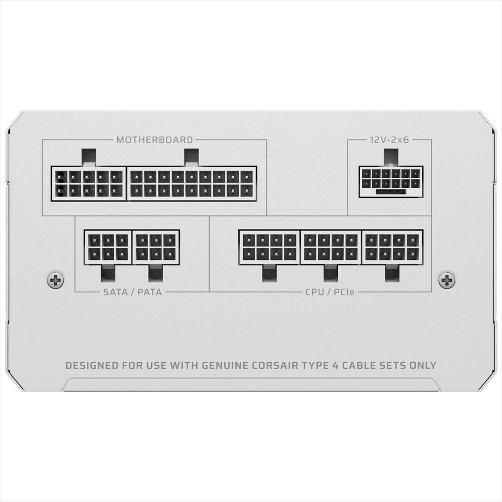 PSU 850W CORSAIR RM850E 80 PLUS GOLD ATX 3.1& PCIe5.1 FULL MODULAR, WHITE, CP-9020293-EU - Image 4