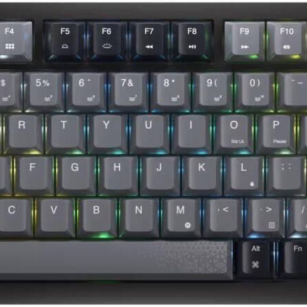 KEYBOARD WIRELESS MECHANICAL CORSAIR K65 PLUS  RGB LED 75%  NLX RED (Wired+2.4GHz+Bluetooth), Black, CH-91D401L-NA