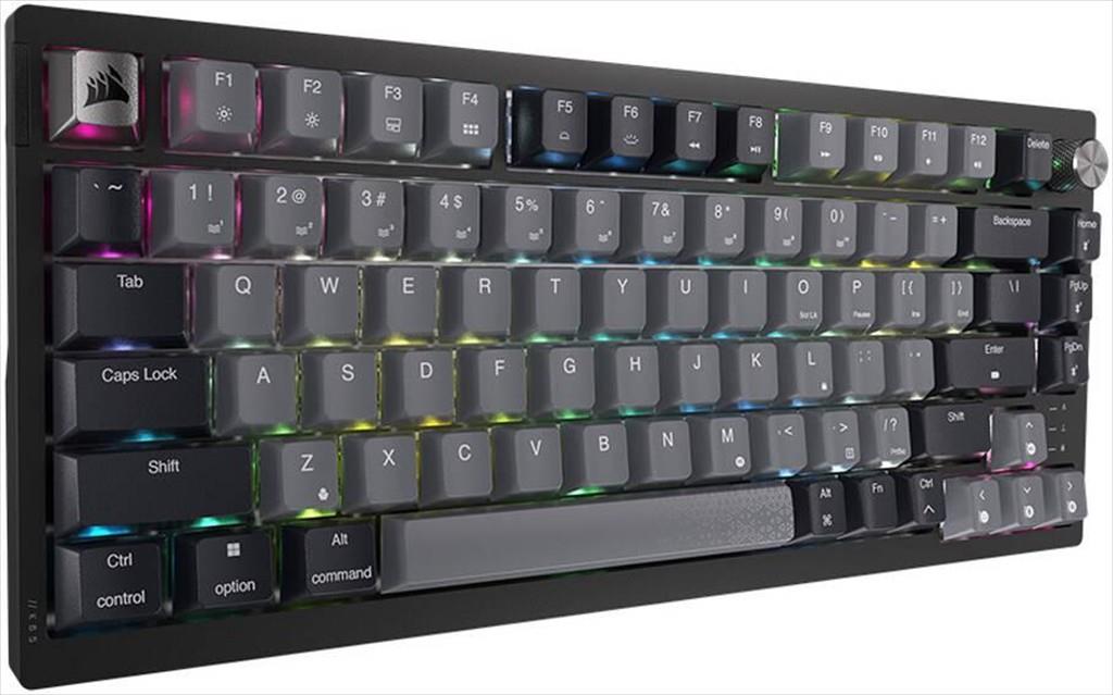 KEYBOARD WIRELESS MECHANICAL CORSAIR K65 PLUS RGB LED 75% NLX RED (Wired+2.4GHz+Bluetooth), Black, CH-91D401L-NA - Image 5