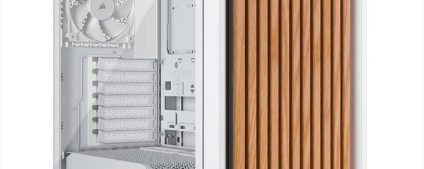 CASE CORSAIR FRAME 4000D WOOD RS, White/Oak, CC-9011341-WW