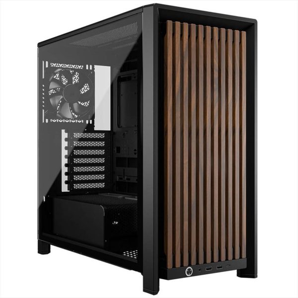 CASE CORSAIR FRAME 4000D WOOD RS, Black/Walnut, CC-9011340-WW