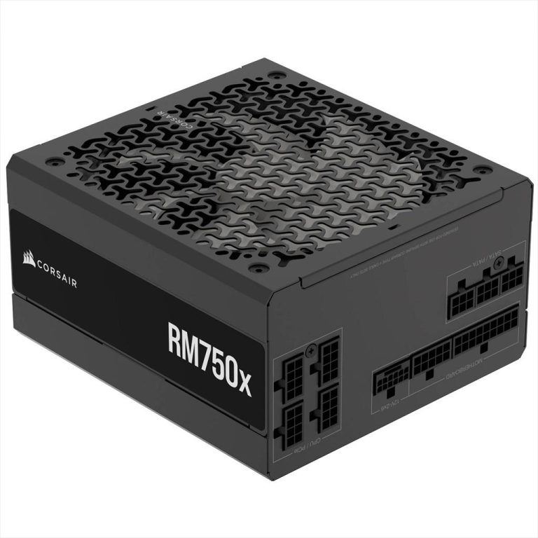 PSU 750W CORSAIR RM750x MODULAR 80 PLUS GOLD, ATX 3.1& PCIe5.1, BLACK, CP-9020285-EU