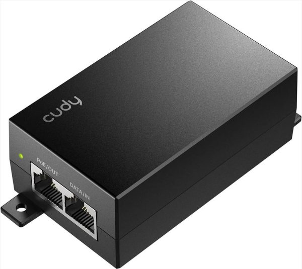 Net injector cudy poe48, poe+/poe, 2x10/100/1000mbps, 18w, poe48-18w