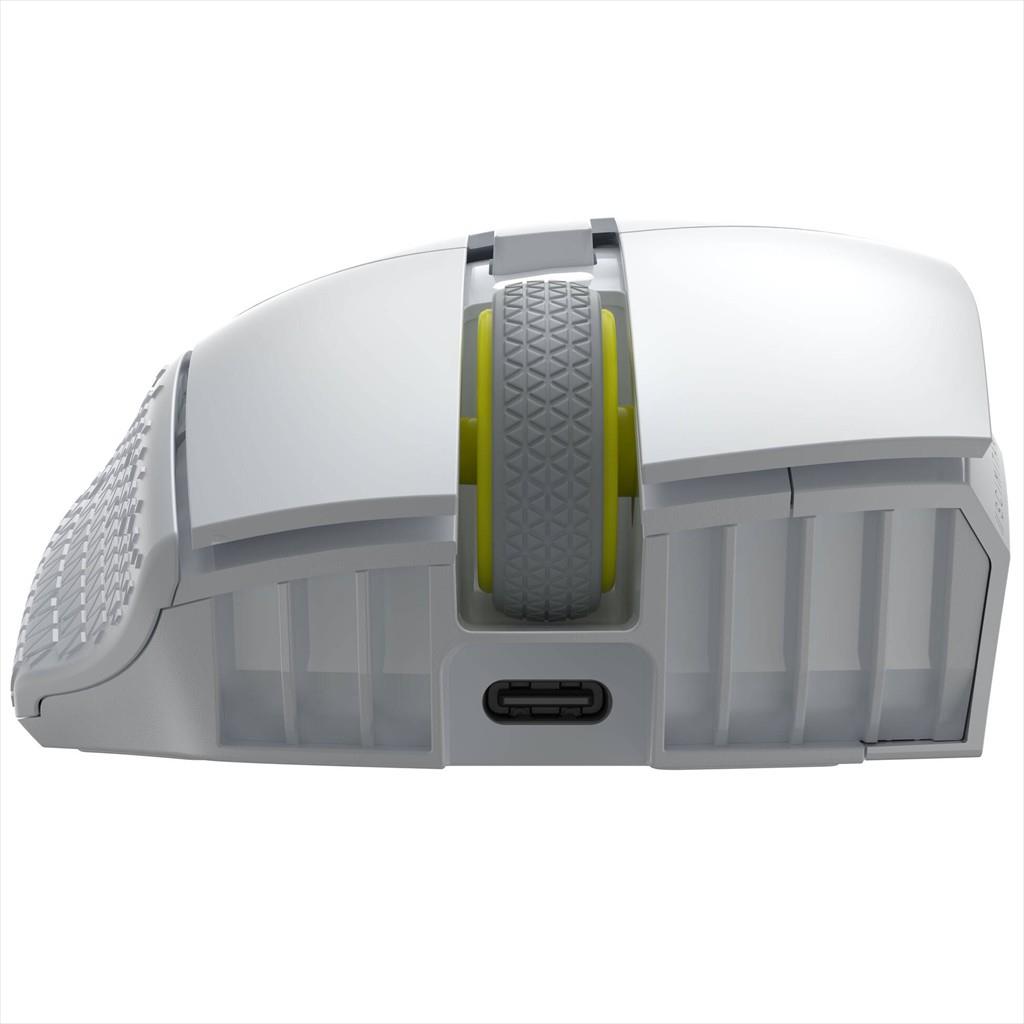 MOUSE WIRELESS CORSAIR Scimitar Elite SE RGB Gaming MOBA/MMO (16 buttons), 2.4Ghz & BT, White, CH-9314011-WW - Image 5