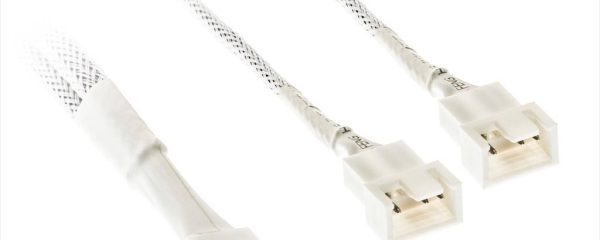 CONVERTOR FAN SPLITER PWM KOLINK 35cm, 4-pin PWM female to 3x male, White, ZUAD-1632
