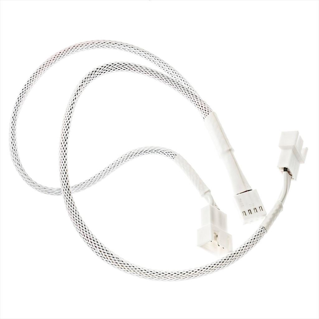 CONVERTOR FAN SPLITER PWM KOLINK 35cm, 4-pin PWM female to 3x male, White, ZUAD-1632 - Image 3