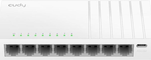 NET Switch CUDY 8-port Gigabit GS108U, Plastic, White, GS108U