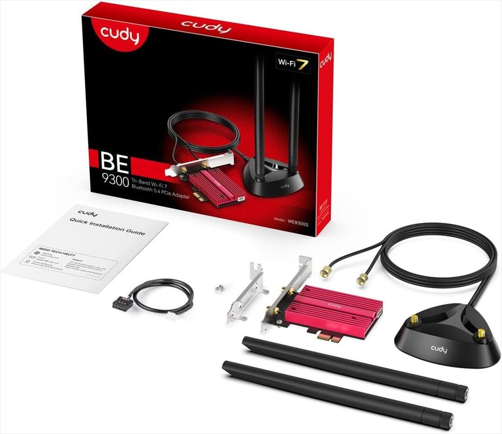 NET LAN WIRELESS PCI-E CUDY BE9300 Tri-Band WiFi 7, BT 5.4, WE9300S - Image 2