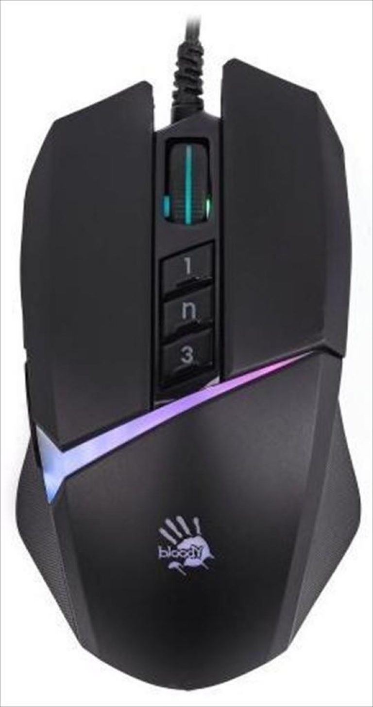 MOUSE WIRED USB A4TECH Bloody Gaming W60 Max Stone, 10000 cpi, 1ms, RGB, Black
