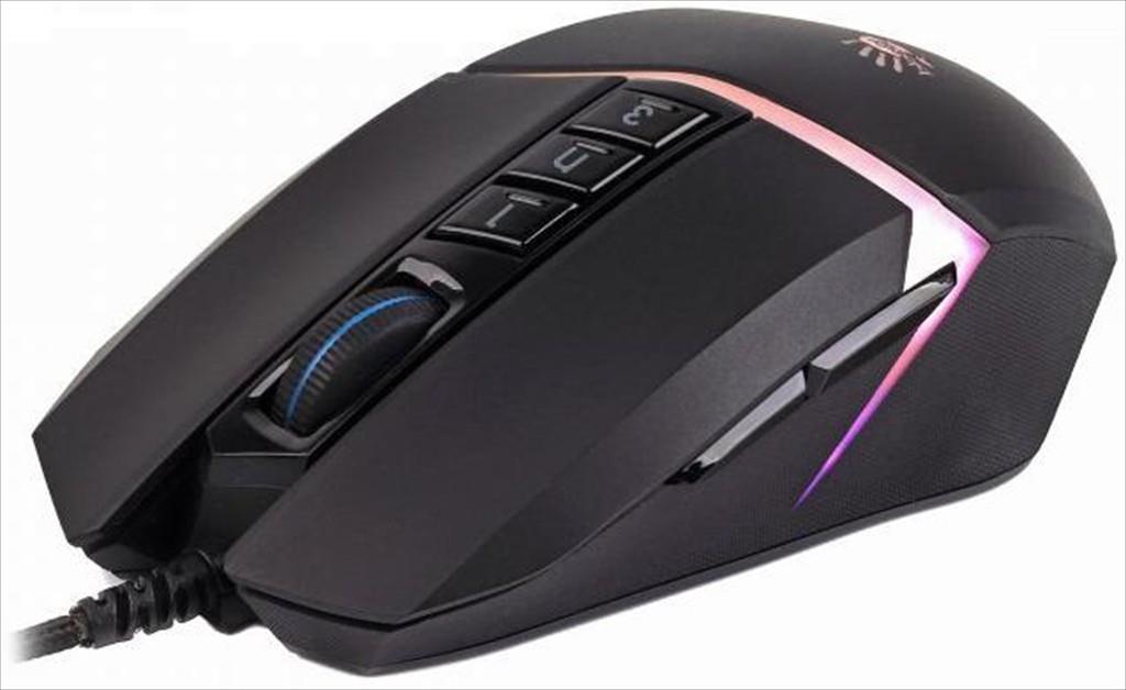 MOUSE WIRED USB A4TECH Bloody Gaming W60 Max Stone, 10000 cpi, 1ms, RGB, Black - Image 3