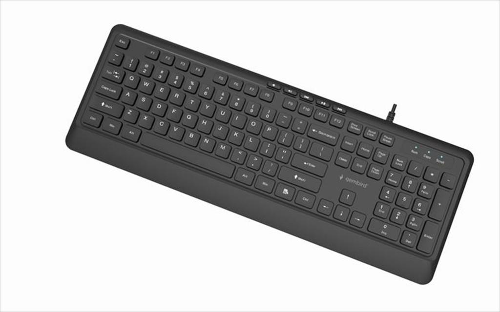 KEYBOARD WIRED USB GEMBIRD SLIM KEYS, Black, KB-MCH-05 - Image 5