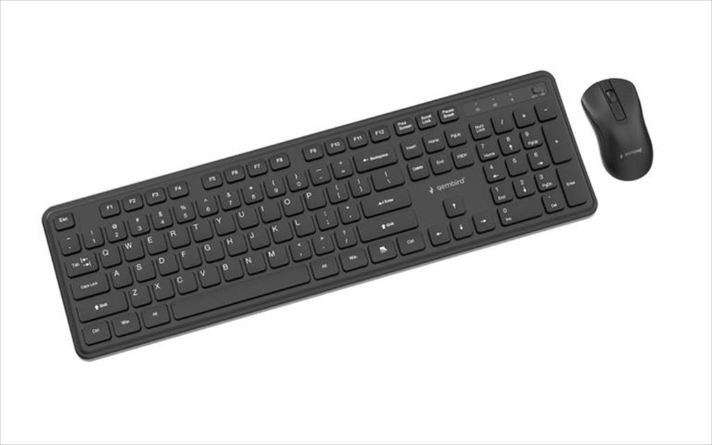 COMBO KEYBOARD AND MOUSE WIRELESS GEMBIRD SLIM PRO, Black, KBS-WPS-01 - Image 3