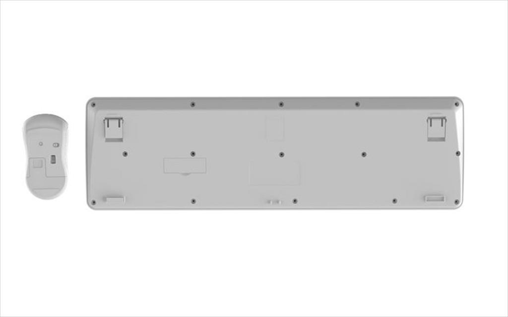 COMBO KEYBOARD AND MOUSE WIRELESS GEMBIRD SLIM PRO, White, KBS-WPS-01-W - Image 3
