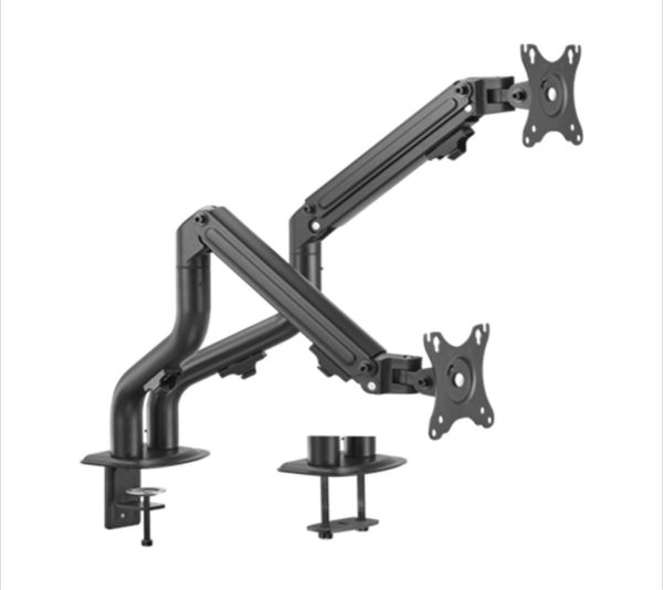 Monitor stand gembird, 2 monitor, 17"-32", vesa 100/75mm, vertical, tilt, 2x8kg, ma-da2-02