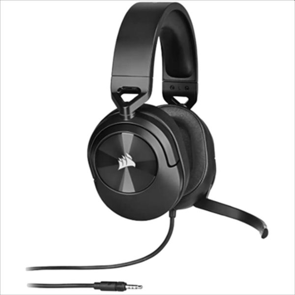 HEADPHONES CORSAIR Gaming-Headset HS55 Wired w/microphone, PC/PS5/PS4/MAC, Carbon, CA-9011260-EU