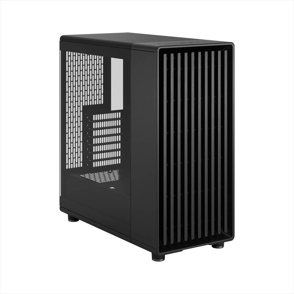 CASE FRACTAL DESIGN ATX Mid-Tower NORTH MOMENTUM EDITION, 3x120mm Momentum 4-pin PWM fans, w/WINDOW, Front wood panel, Charcoal Black, FD-C-NOR1C-05 - Image 2