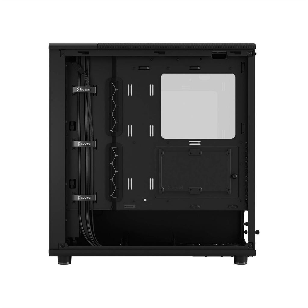 CASE FRACTAL DESIGN ATX Mid-Tower NORTH MOMENTUM EDITION, 3x120mm Momentum 4-pin PWM fans, w/WINDOW, Front wood panel, Charcoal Black, FD-C-NOR1C-05 - Image 5