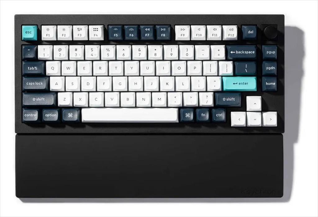 KEYBOARD WRIST REST SILICON KEYCHRON V1/V2/Q2/Q9/Q1 Pro/Q2 Pro, Black, PR47 - Image 4