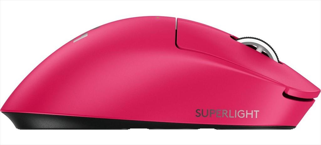 MOUSE WIRELESS USB LOGITECH G PRO X SUPERLIGHT 2 DEX (HERO 2 Sensor, Lightforce Switches), Pink, 910-007373 - Image 3