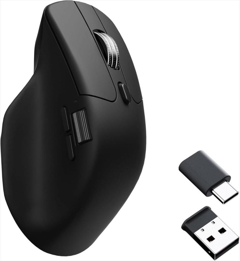 MOUSE WIRELESS USB KEYCHRON M6 BLACK (Premium Wheel), w/bluetooth, 30K DPI, 1K polling rate,All silent micro switch, M6S-A1