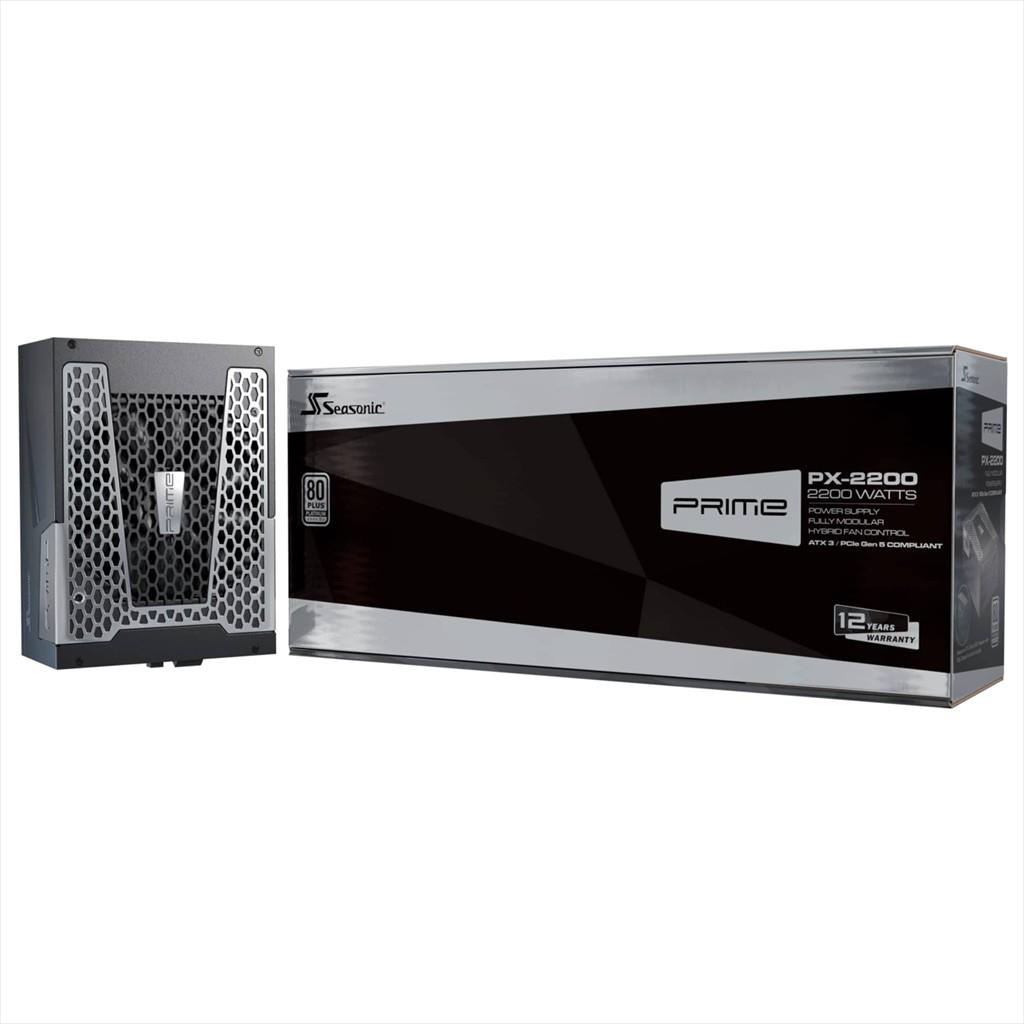 PSU 2200W SEASONIC PRIME PX-2200 ATX 3.1, 80 Plus PLATINUM FULL MODULAR, SRP-PPX222-A5A22ST