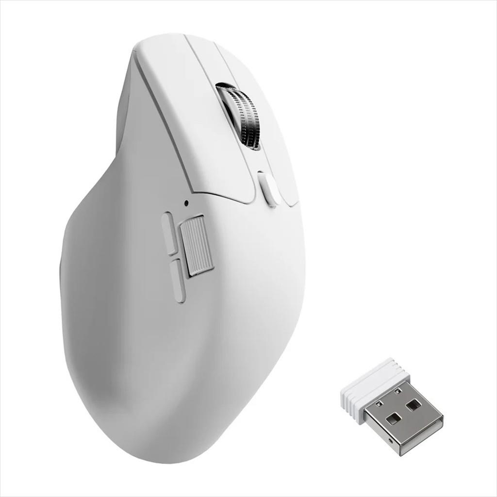 MOUSE WIRELESS USB KEYCHRON M6 (Premium Wheel), w/bluetooth, 30K DPI, 8K polling rate,All silent micro switch, White, M6S-A24