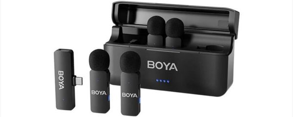 MICROPHONE WIRELESS SYSTEM BOYA BY-V4U, 2xMIC, USB-C Receiver, Black, BY-V4U