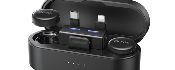 MICROPHONE WIRELESS SYSTEM BOYA LINK 3-01, 2xMIC, USB-C, Lightning, 3.5mm, Black, BOYA LINK 3-01