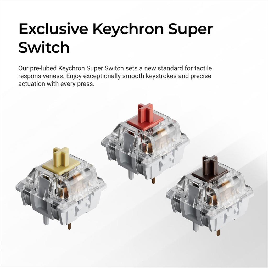 KEYBOARD MECHANICAL KEYCHRON K10 MAX HS Full Size RGB Keychron super Banana switch, Multi-Device 2.4 GHz & BT Black, K10M-H4 - Image 3