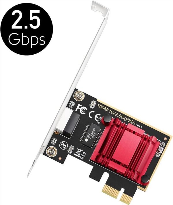 Net lan pcie 10/100/1000/2500mbs, cudy pe25, chipset: rtl8125, cudy-pe25
