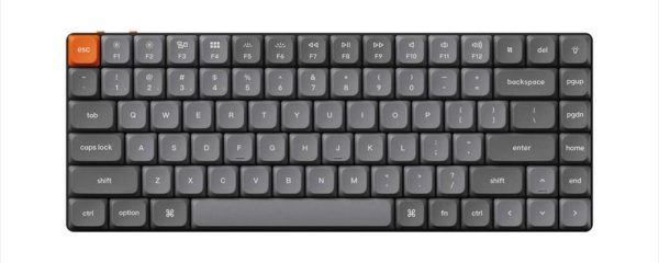 KEYBOARD MECHANICAL KEYCHRON K3 MAX QMK/VIA LP RGB HS 75% Gateron Brown switch Multi-Device (Wired+Bluetooth), Black, K3M-H3