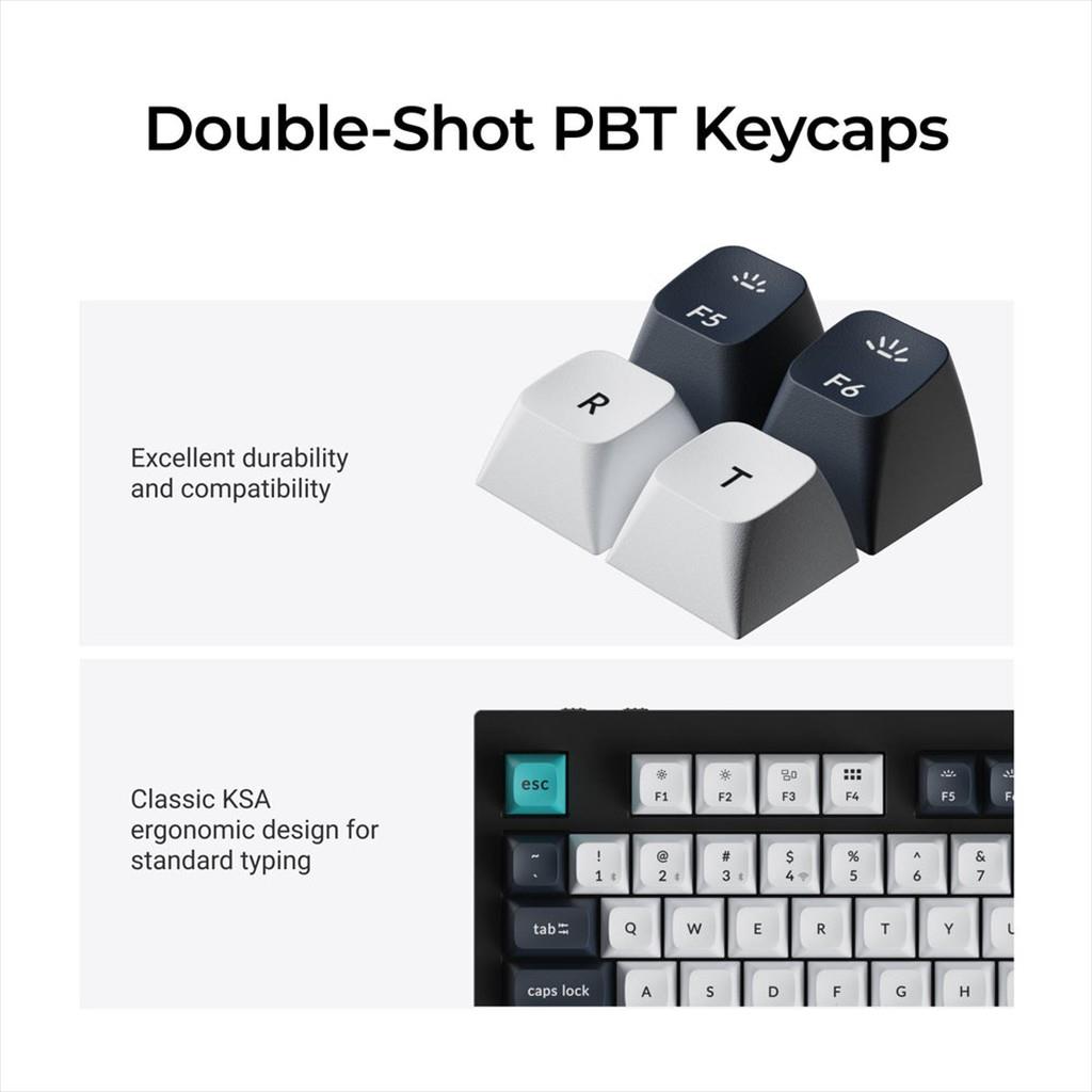 KEYBOARD WIRELESS MECHANICAL KEYCHRON Q5 MAX QMK/VIA RGB Al. body, HS Gateron Jupiter Brown, 2.4 GHz & BT, Carbon Black, w/knob, Q5M-M3 - Image 3