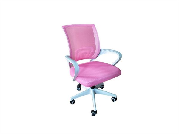 Extralink chair swivel office, pink