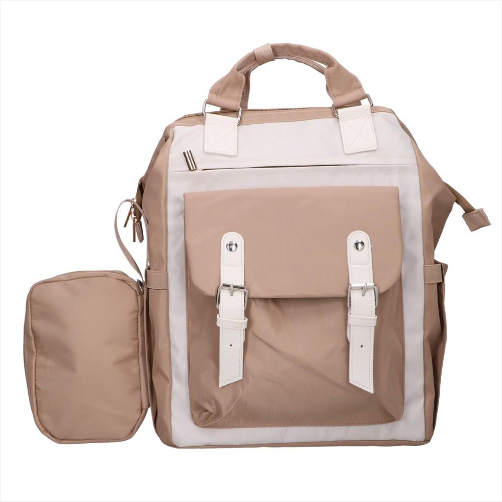 BACKPACK EXTRALINK BLACK FOREST CABIN TRAVEL BACKPACK 40X30X15 CM - KM02 COSMETIC BAG, BEIGE