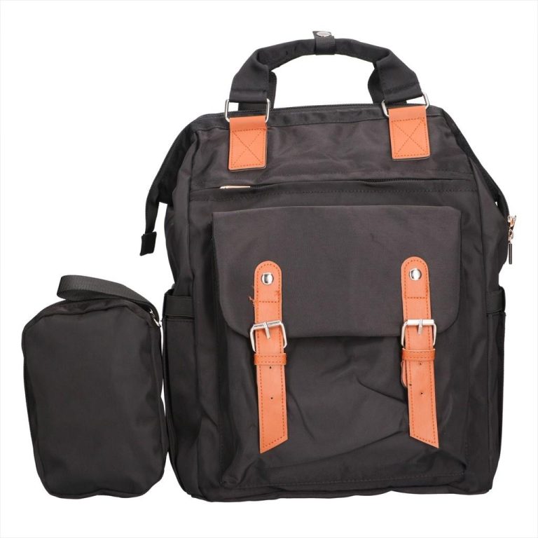 BACKPACK EXTRALINK BLACK FOREST CABIN TRAVEL BACKPACK 40X30X15 CM - KM02 COSMETIC BAG, BLACK