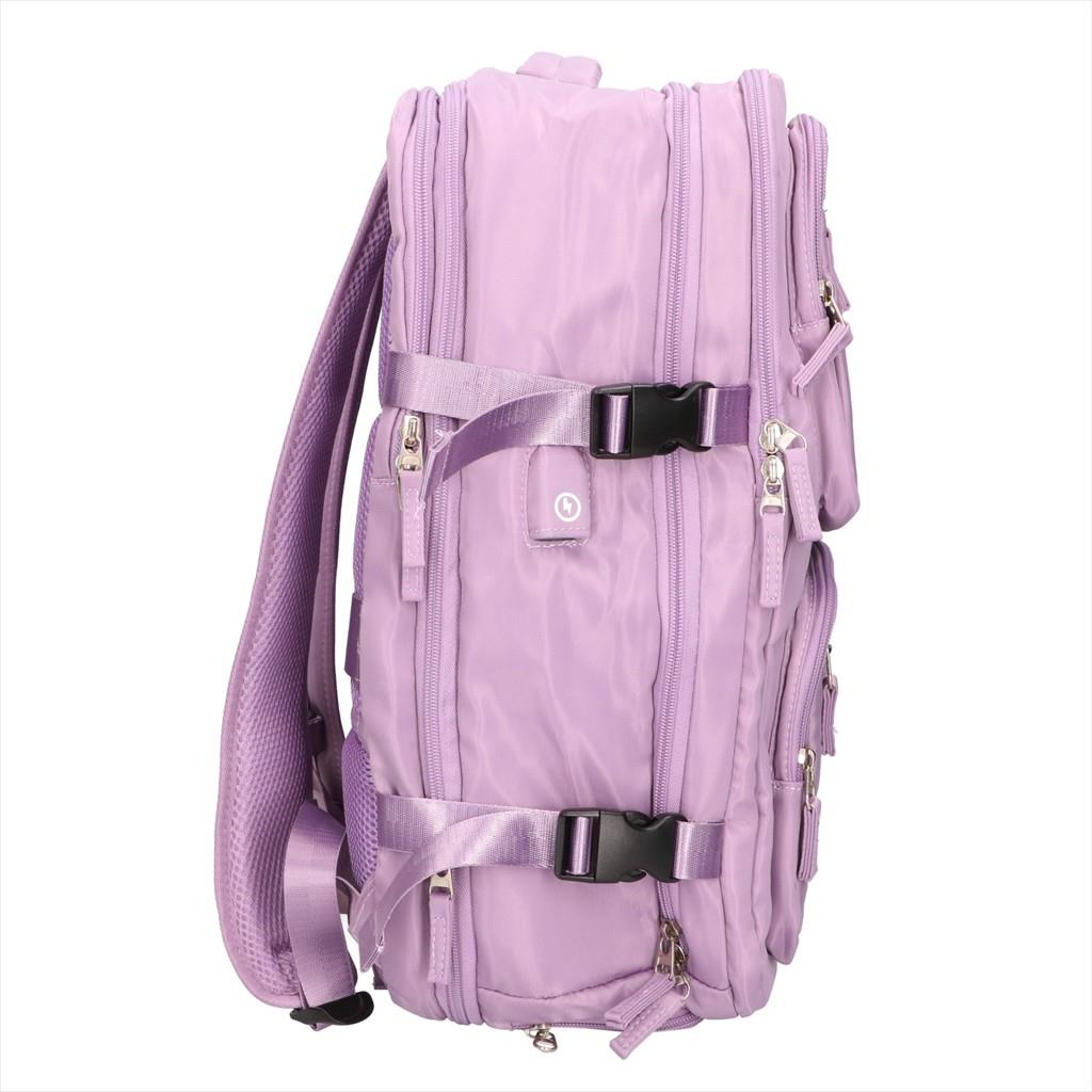 BACKPACK EXTRALINK BLACK FOREST CABIN TRAVEL BACKPACK 40X30X20 CM - KM01 PINK - Image 5
