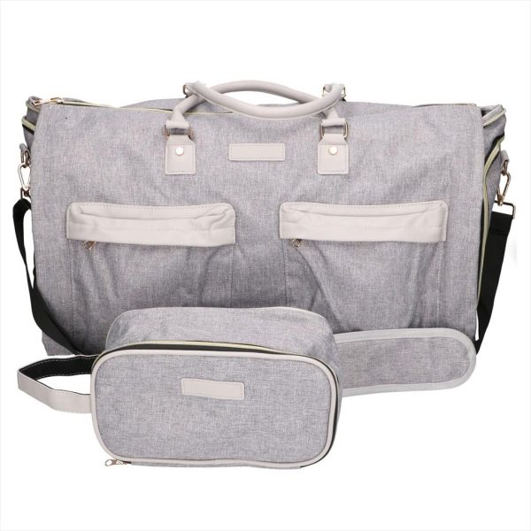 BAG EXTRALINK BLACK FOREST CABIN TRAVEL BAG 51X20X33CM - KM05 COSMETIC BAG, LIGHT GREY
