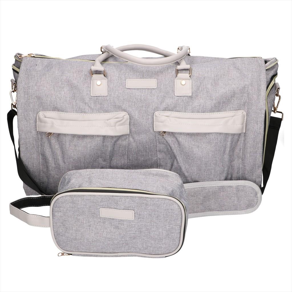 BAG EXTRALINK BLACK FOREST CABIN TRAVEL BAG 51X20X33CM - KM05 COSMETIC BAG, LIGHT GREY