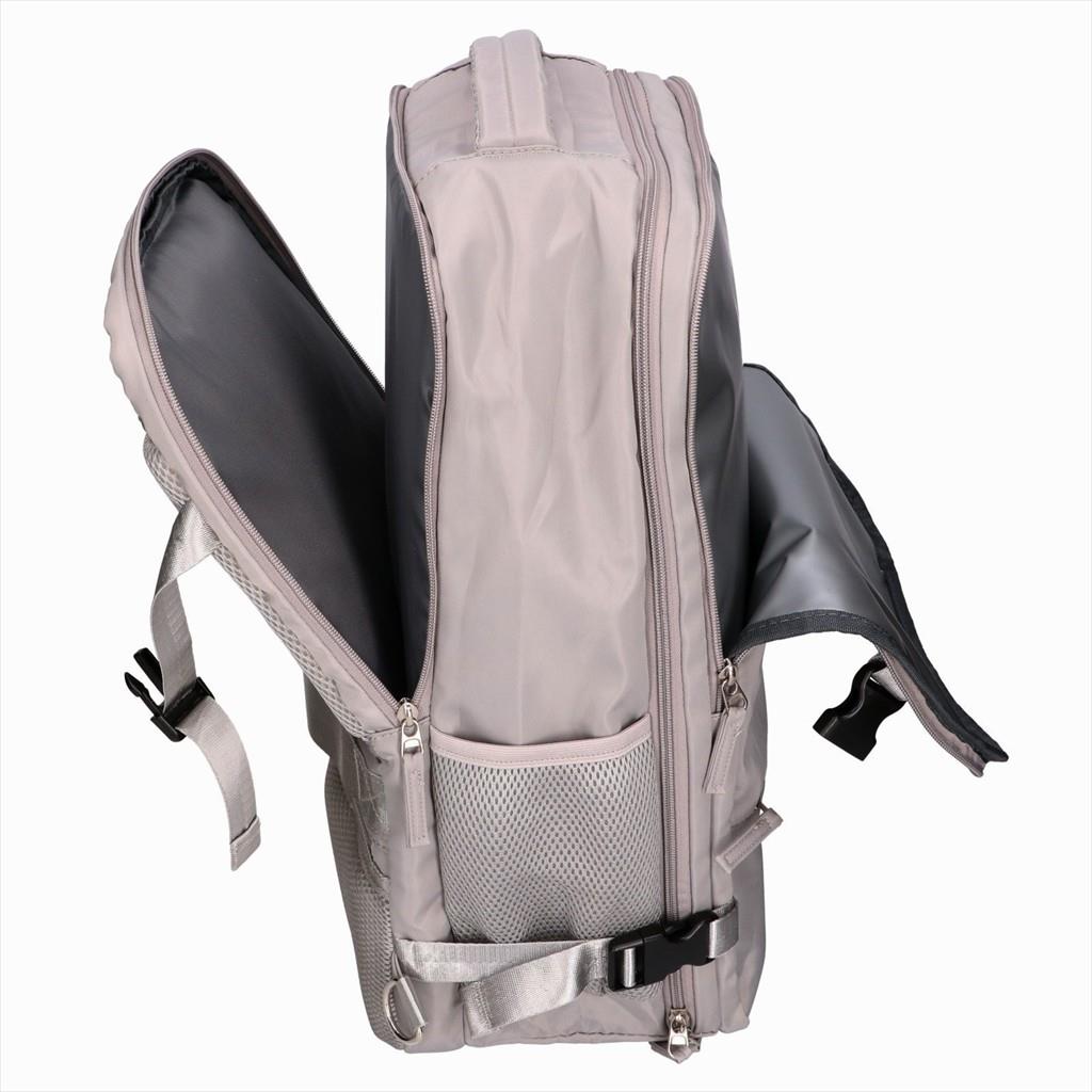 BACKPACK EXTRALINK BLACK FOREST CABIN TRAVEL BACKPACK 45X20X30CM - KM03 2XCOSMETIC BAG, GREY - Image 4