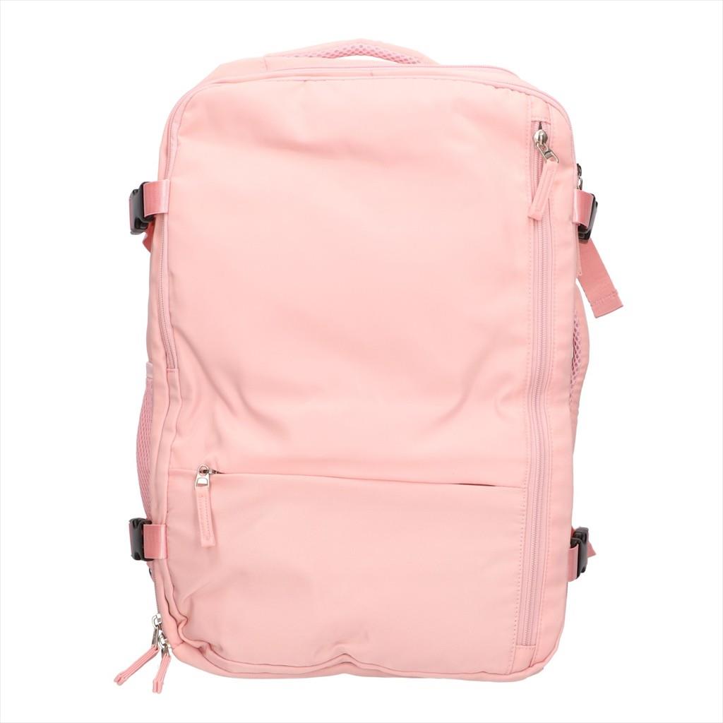 BACKPACK EXTRALINK BLACK FOREST CABIN TRAVEL BACKPACK 45X20X30CM - KM03 2XCOSMETIC BAG, PINK