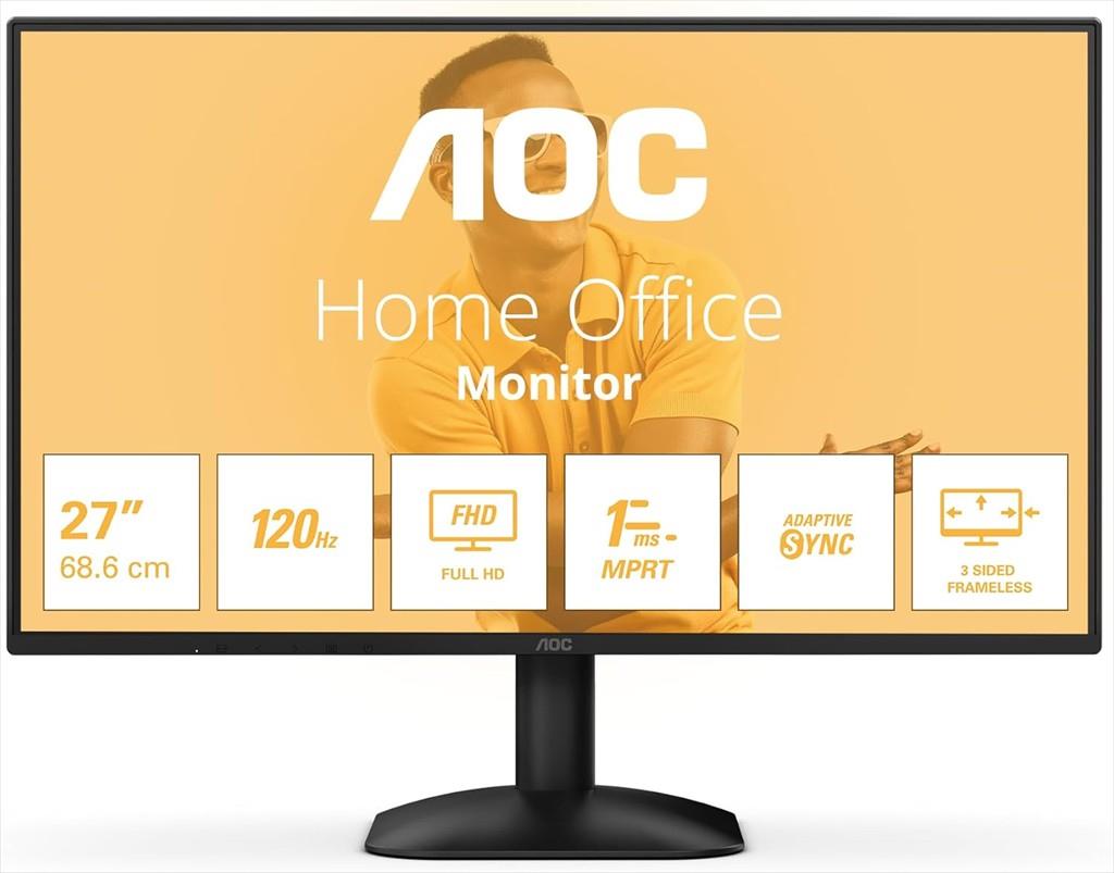 MONITOR 27" AOC 27B31H IPS, 16:9, 1920x1080, HDMI, VGA, 1ms, 120Hz