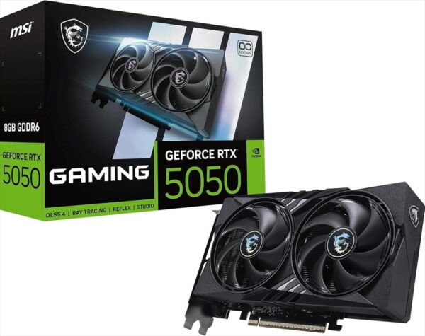 Vga msi rtx 5050 gaming oc 8gb gddr6  hdmi, 3xdp, g5050-8gc (v538-001r)