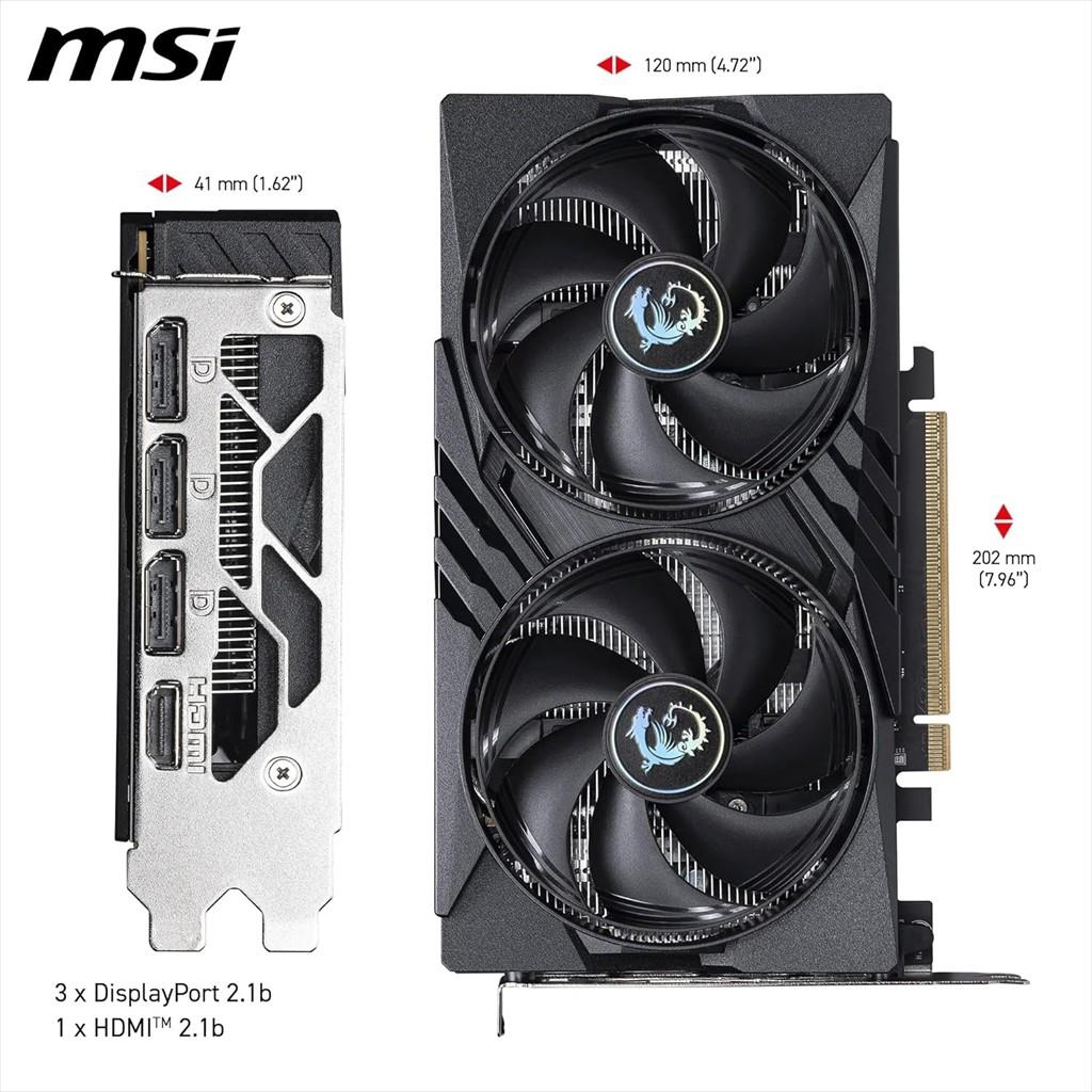 VGA MSI RTX 5050 GAMING OC 8GB GDDR6 HDMI, 3xDP, G5050-8GC (V538-001R) - Image 3