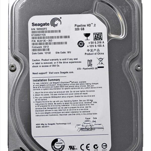 HDD 3,5" 320GB SEAGATE 5900RPM SATAII ST3320311CS
