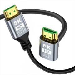 CABLES MONITOR HDMI M-M 2m v2.1 8K HDR Angled Upward EXTRALINK