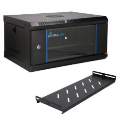 NET RACK CABINET 4U 530X400 EXTRALINK, WALL-MOUNTED RACKMOUNT, shelf included